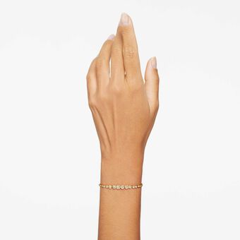 swarovski سوار imber emily، قطع مستدير متنوع، لون ذهبي، لمسة نهائية من الذهب عيار 18 قيراط