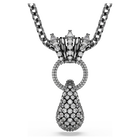 swarovski sublima pendant mixed cuts white ruthenium plated