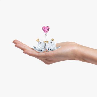 swarovski قطعة زينة على شكل عصافير الحب