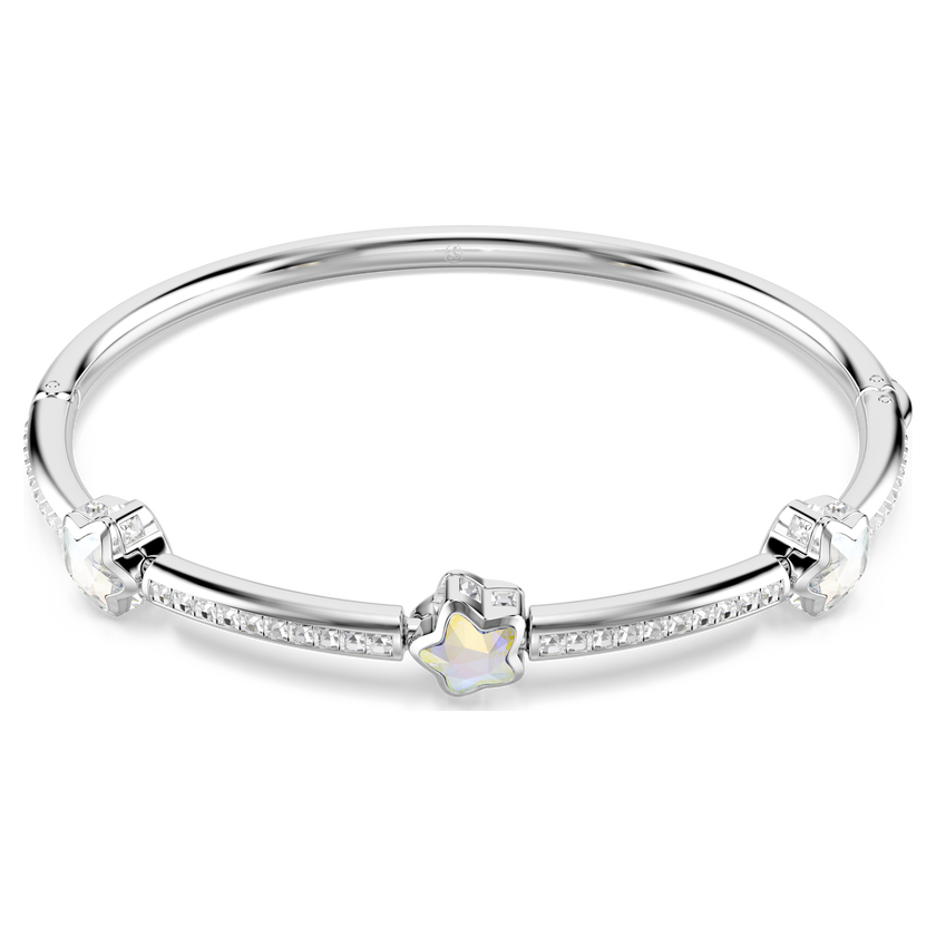 swarovski سوار chroma، قطع متنوع، شكل نجمة، لون أبيض، طلاء روديوم
