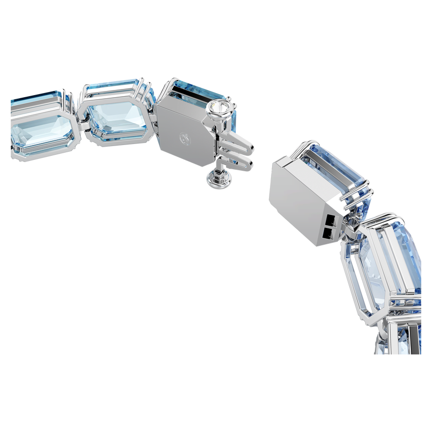 swarovski سوار millenia، قطع مثمن، لون متدرج، لون أزرق، طلاء روديوم