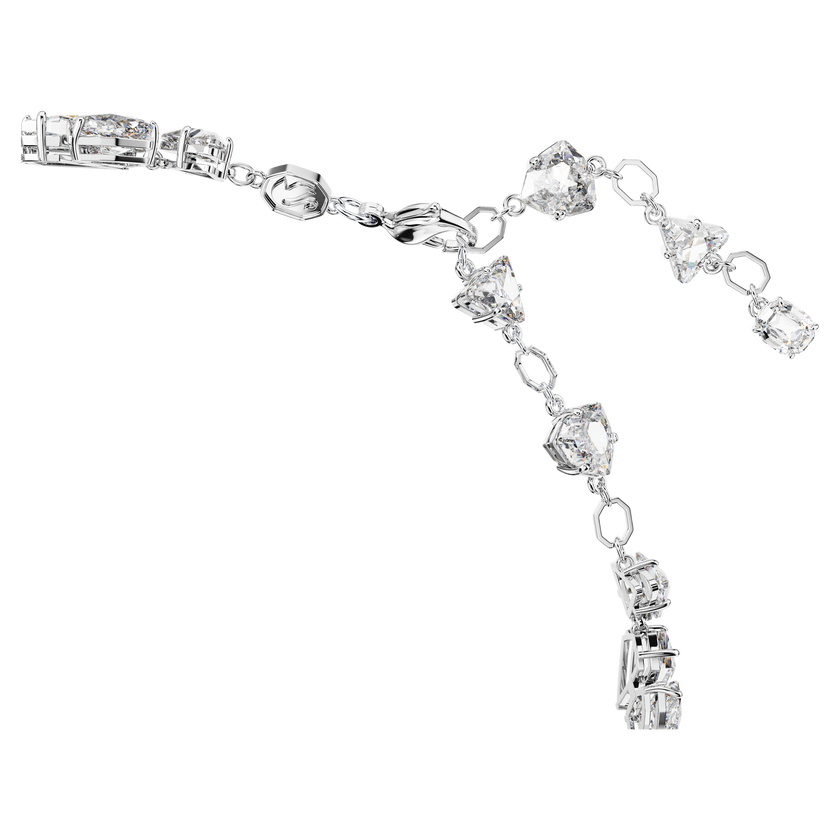 swarovski عقد شوكر mesmera، قطع متنوع، لون أبيض، طلاء روديوم