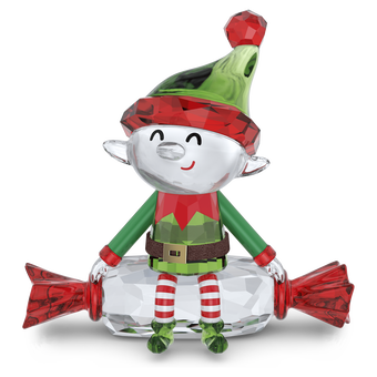 swarovski مجسم على شكل قزم يأكل حلوى holiday cheers