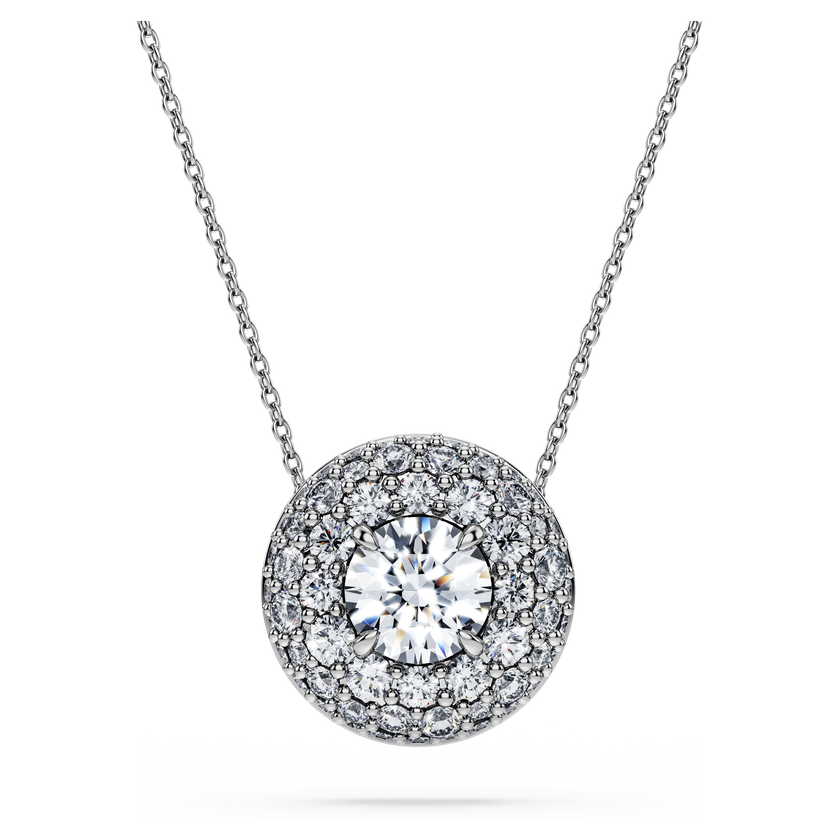 swarovski قلادة eternity، أحجار ألماس مُصنعة في المختبر بإجمالي 2 قيراط، فضة إسترليني، ذهب أبيض عيار 18