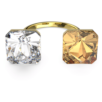 خاتم Chroma، مزدان بكريستالات هرمية، ألوان متعددة، طلاء باللون الذهبي swarovski خاتم chroma، مزدان بكريستالات هرمية، ألوان متعددة، طلاء باللون الذهبي