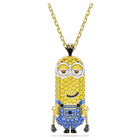 swarovski minions kevin pendant  pav   multicolored  gold tone plated