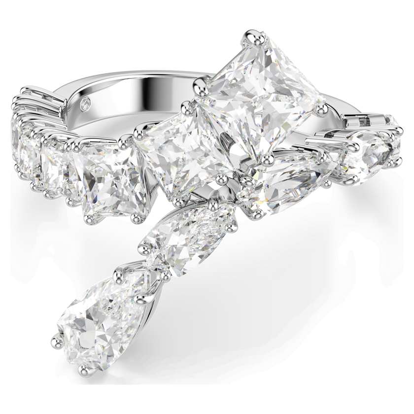 swarovski خاتم matrix، قطع متنوع، لون أبيض، طلاء روديوم