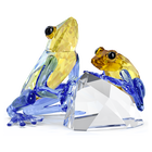 swarovski مجسم ضفدع وطفله، مجموعة idyllia