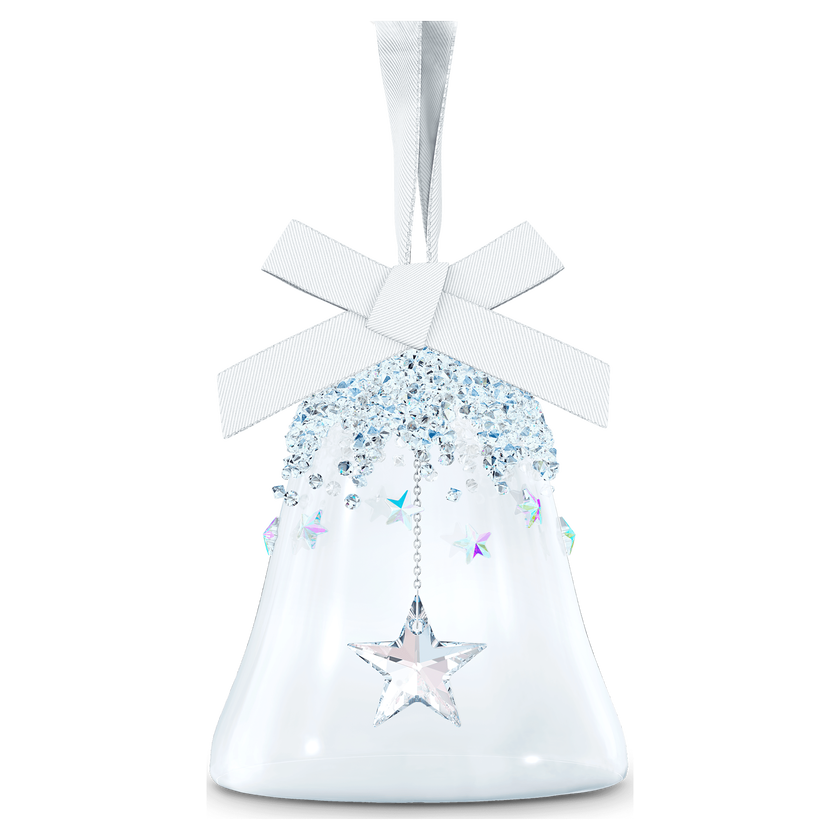 swarovski زينة متدلية على شكل جرس، مزودة بنجمة، صغيرة