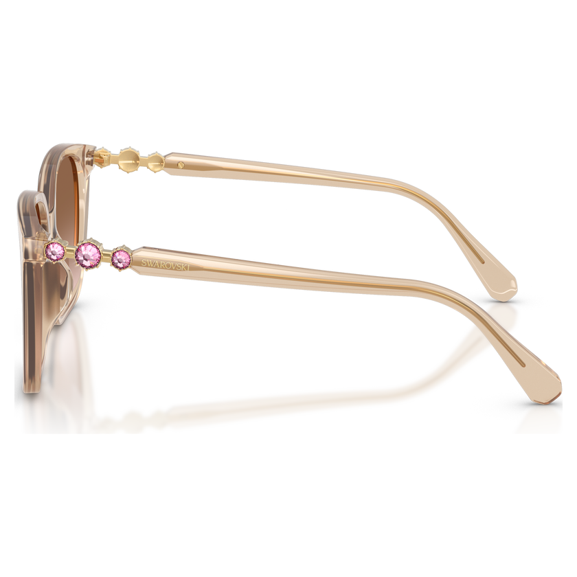 swarovski نظارة شمسية، شكل مربع، sk6049، لون بيج