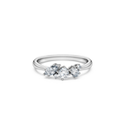 swarovski galaxy ring  lab grown diamonds 0 4 ct tw  mixed shapes  sterling silver