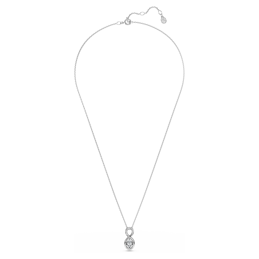 swarovski قلادة eternity، ألماس مُصنع في المختبر إجمالي 0 33 قيراط، شكل كمثري، لانهاية، ذهب أبيض عيار 18 قيراط