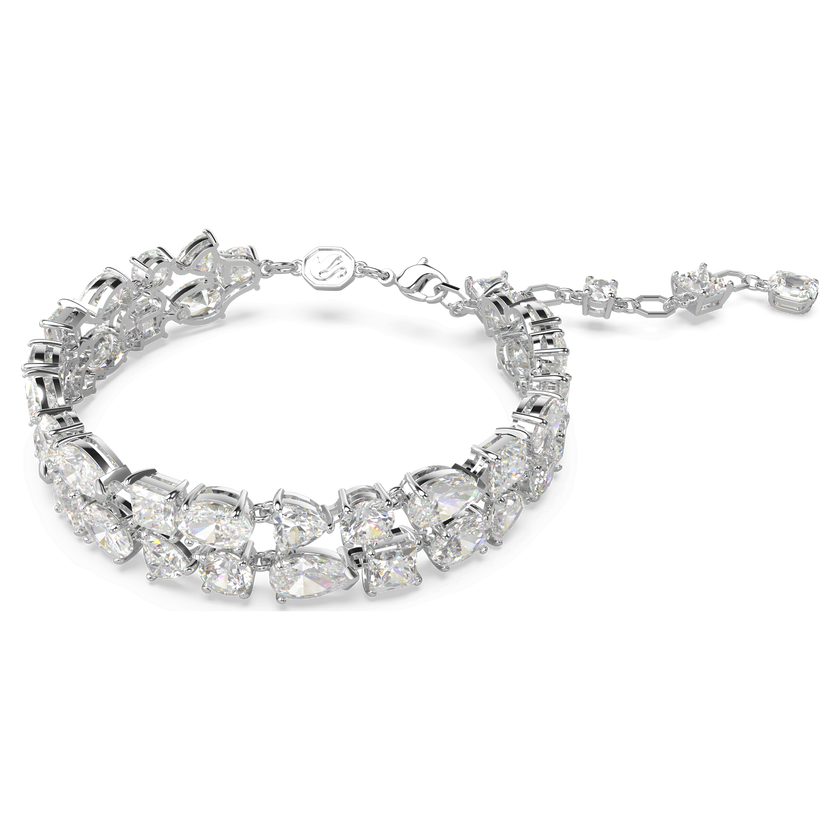 swarovski سوار mesmera، قطع متنوع، لون أبيض، طلاء روديوم