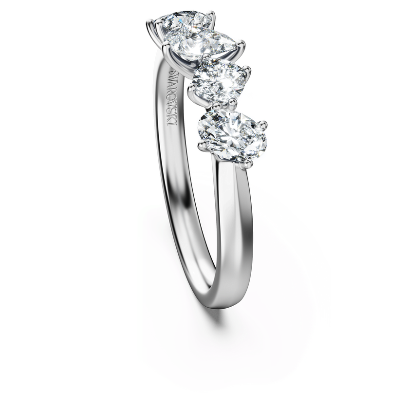 swarovski خاتم galaxy، ألماس مُصنع في المختبر إجمالي 1 قيراط، أشكال متنوعة، ذهب أبيض عيار 18 قيراط
