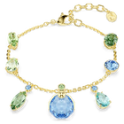 swarovski سوار gema، قطع متنوع، ألوان متعددة، طلاء باللون الذهبي