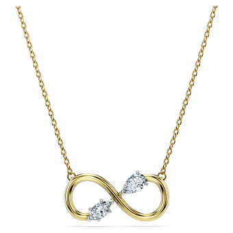 swarovski eternity pendant  lab grown diamonds 0 35 ct tw  mixed shapes  18k yellow gold