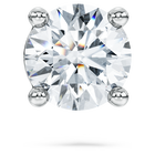 swarovski eternity stud earring  lab grown diamonds 0 5 ct tw  single  round shape  18k white gold