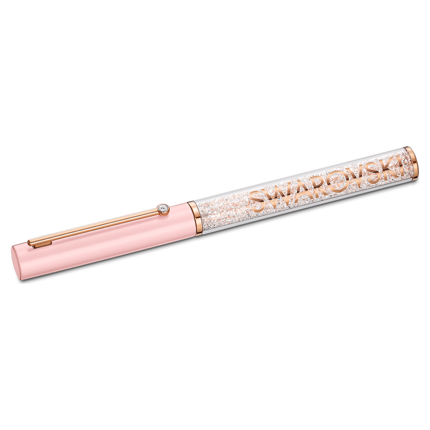 swarovski قلم حبر جاف crystalline gloss، لون وردي، طلاء ذهبي وردي