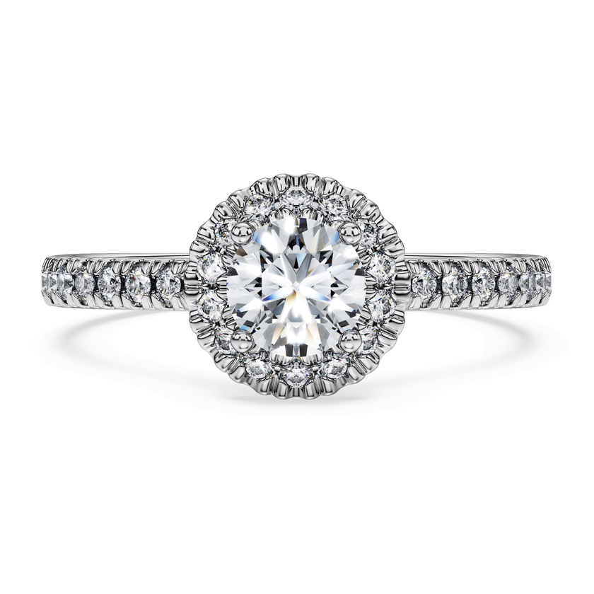 swarovski خاتم سوليتير eternity، ألماس مُصنع في المختبر إجمالي 0 8 قيراط، ذهب أبيض عيار 18 قيراط