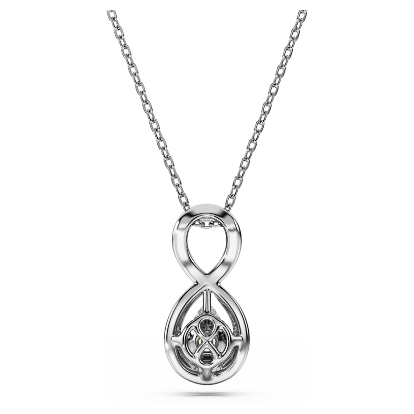 swarovski قلادة eternity، ألماس مُصنع في المختبر إجمالي 0 33 قيراط، شكل كمثري، لانهاية، ذهب أبيض عيار 18 قيراط