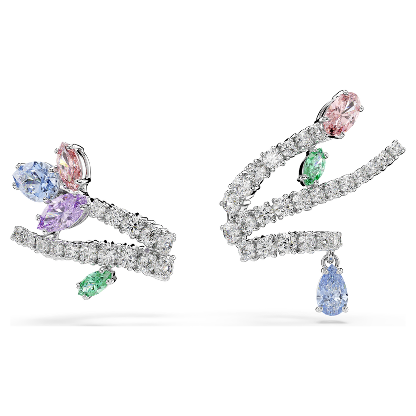حلية للأذن ariana grande x swarovski، قطع متنوع، ألوان متعددة، طلاء روديوم
