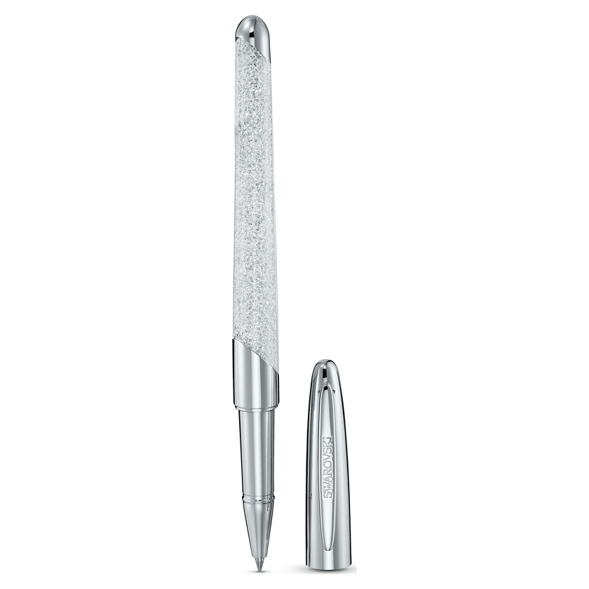 swarovski قلم حبر سائل crystalline nova، لون فضي، طلاء كروم