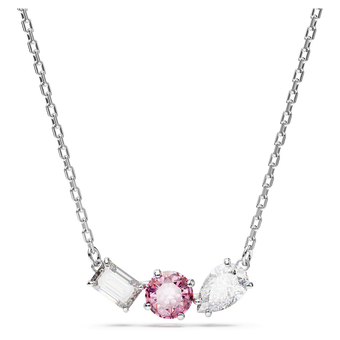 قلادة Mesmera، قطع متنوع، لون وردي، طلاء روديوم swarovski قلادة mesmera، قطع متنوع، لون وردي، طلاء روديوم