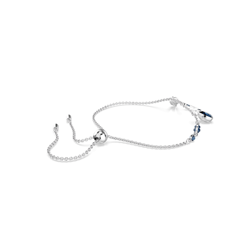 swarovski symbolica bracelet  wing  blue  rhodium plated