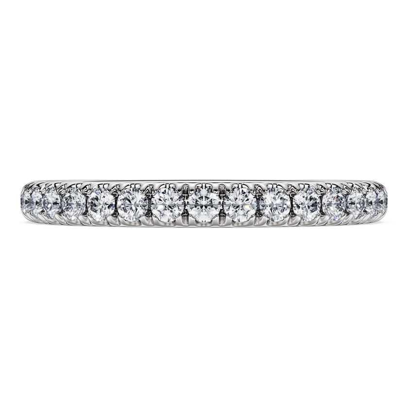 swarovski خاتم eternity، ألماس مُصنع في المختبر بإجمالي 0 4 قيراط، شكل دائري، ذهب أبيض عيار 18