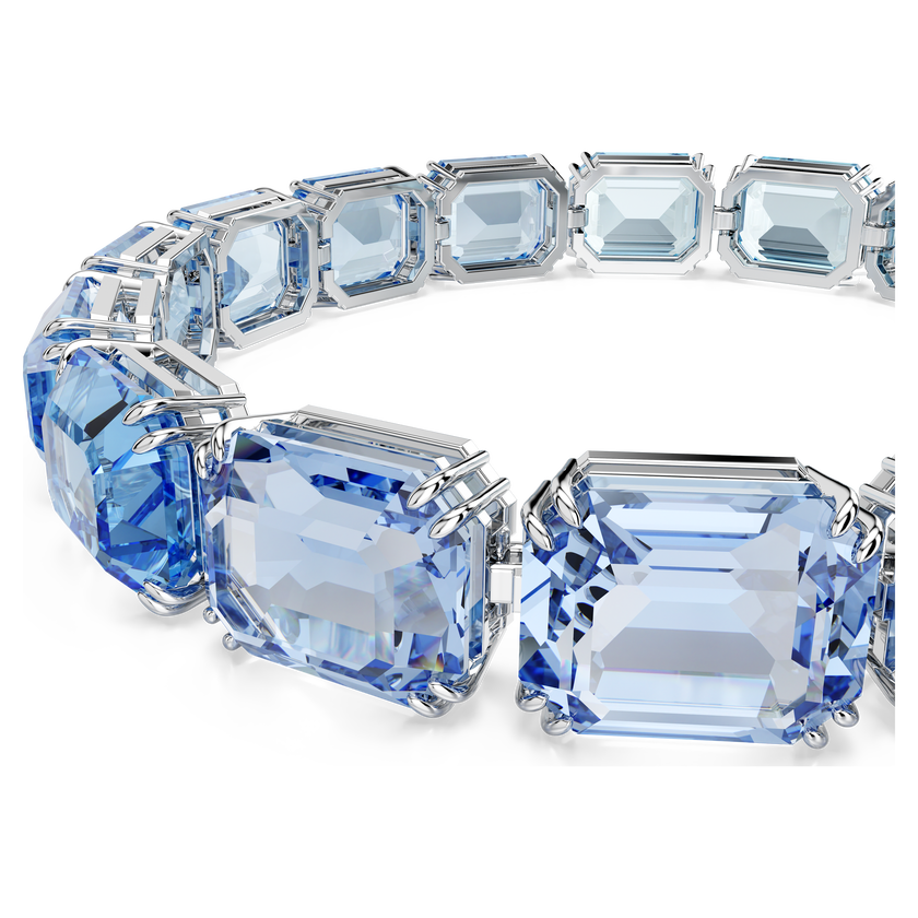 swarovski سوار millenia، قطع مُثَمَّن، لون متدرج، لون أزرق، طلاء روديوم