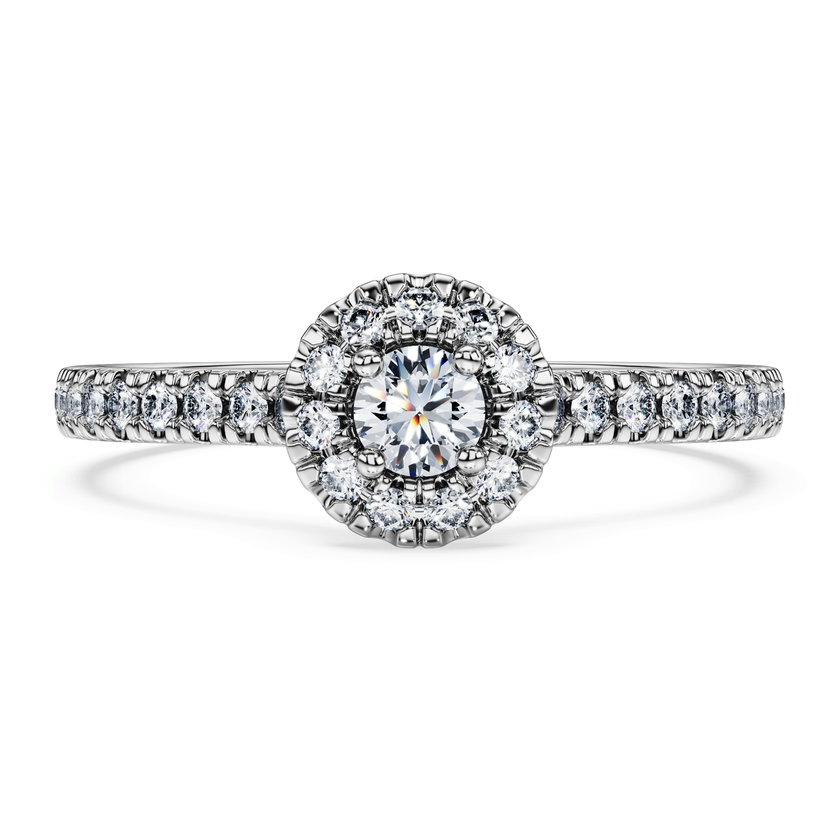 swarovski خاتم سوليتير eternity، أحجار ألماس مُصنعة في المختبر بإجمالي 0 45 قيراط، شكل مستدير، فضة إسترليني