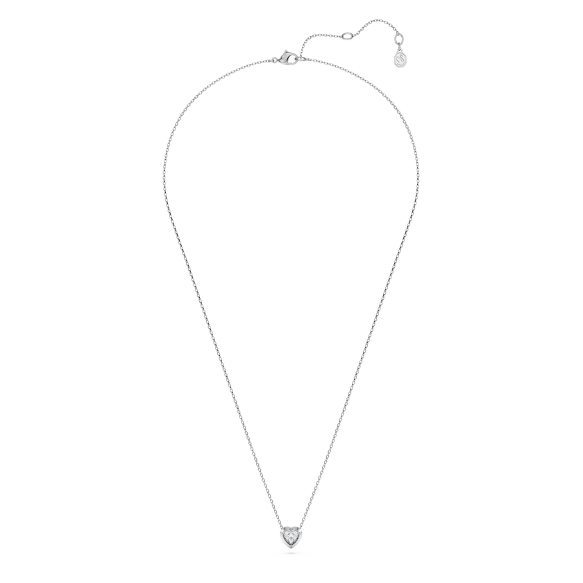 swarovski eternity pendant  lab grown diamonds 0 5 ct tw  heart shape  sterling silver