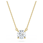 swarovski قلادة eternity، أحجار ألماس مُصنعة في المختبر بإجمالي 1 قيراط، ذهب أصفر عيار 18