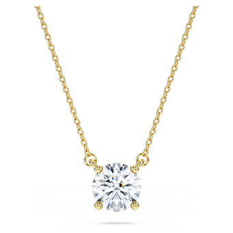 swarovski قلادة eternity، أحجار ألماس مُصنعة في المختبر بإجمالي 1 قيراط، ذهب أصفر عيار 18