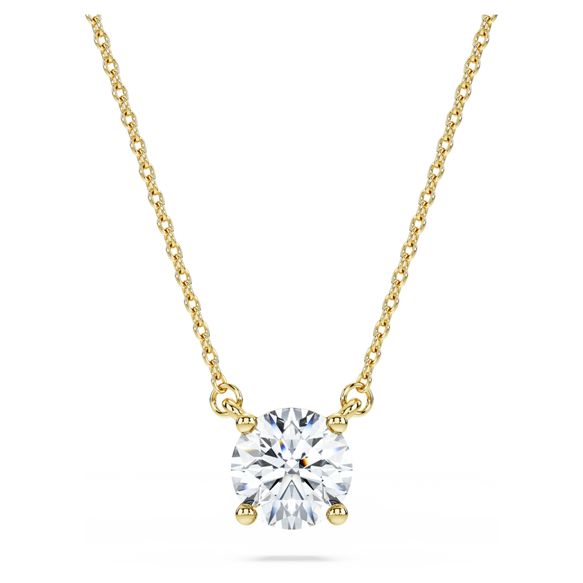 swarovski قلادة eternity، أحجار ألماس مُصنعة في المختبر بإجمالي 1 قيراط، ذهب أصفر عيار 18