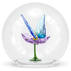 swarovski قطعة زينة كرة زجاجية بها فراشة وزهرة، مجموعة idyllia