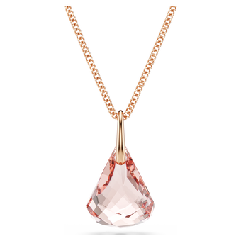 swarovski قلادة متدلية lunar، لمسة نهائية من الذهب الوردي عيار 18 قيراط