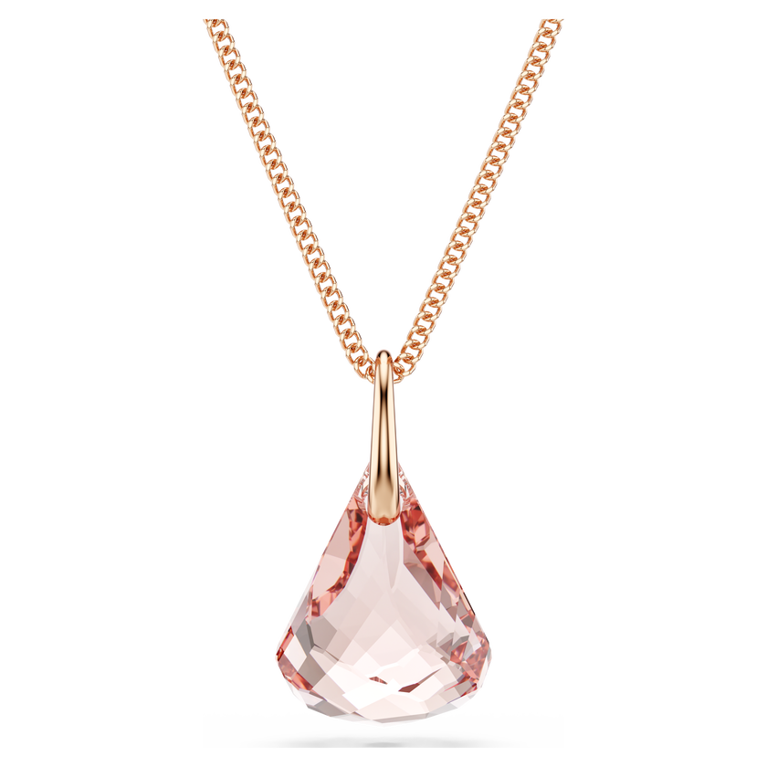 swarovski قلادة متدلية lunar، لمسة نهائية من الذهب الوردي عيار 18 قيراط