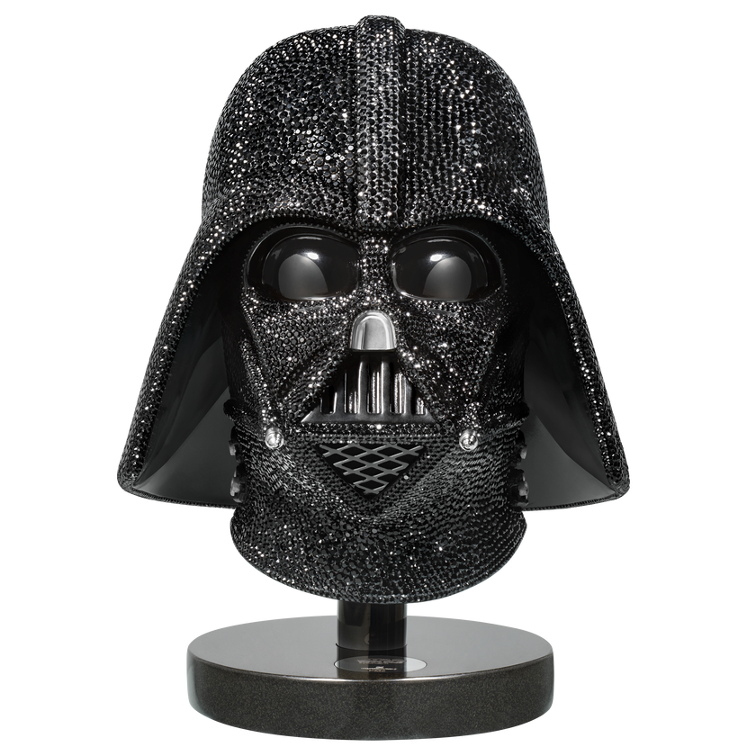 swarovski قطعة زينة بتصميم خوذة دارث فيدر، إصدار محدود من ستار وورز