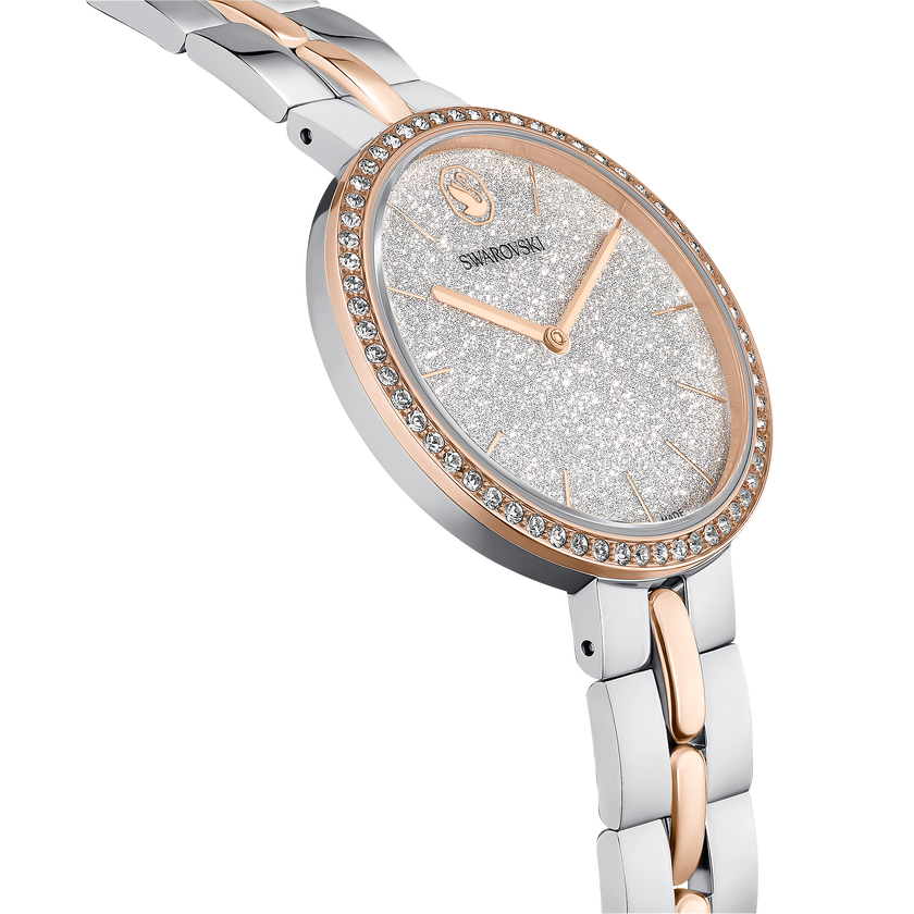 swarovski ساعة cosmopolitan، صناعة سويسرية، سوار معدني، لون فضي، لمسة نهائية من معادن مختلطة