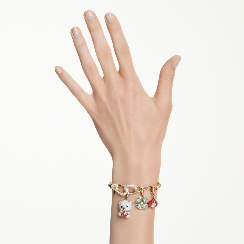 swarovski سوار idyllia، قطع متنوع، أشكال متنوعة، ألوان متعددة، طلاء باللون الذهبي