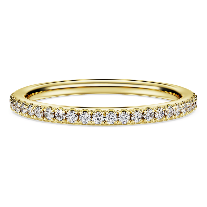 swarovski دبلة eternity، أحجار ألماس مُصنعة في المختبر بإجمالي 0 2 قيراط، ذهب أصفر عيار 18