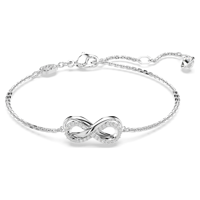 swarovski سوار hyperbola، شكل إنفينيتي، لون أبيض، طلاء روديوم