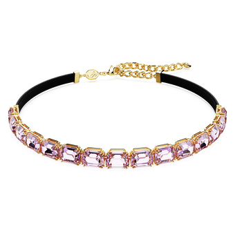 عقد شوكر Millenia Tennis، قطع مُثَمَّن، لون أرجواني، طلاء باللون الذهبي swarovski عقد شوكر millenia tennis، قطع مُثَمَّن، لون أرجواني، طلاء باللون الذهبي