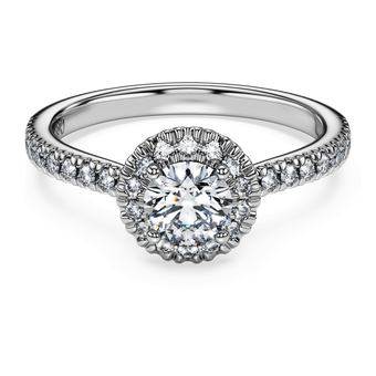 swarovski خاتم سوليتير eternity، أحجار ألماس مُصنعة في المختبر بإجمالي 0 8 قيراط، ذهب أبيض عيار 18