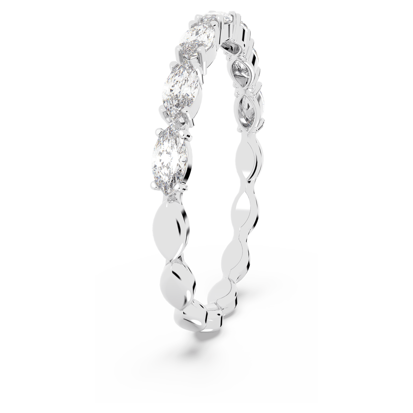 swarovski خاتم matrix vittore، قطع ماركيز،   لون أبيض،  طلاء روديوم