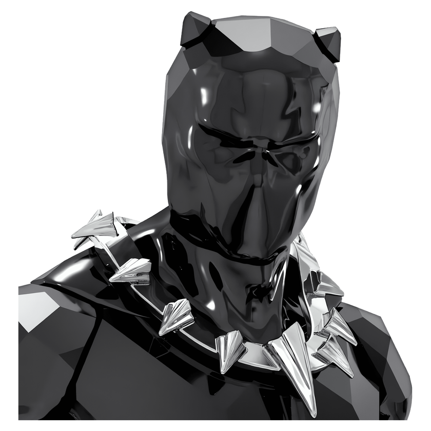 swarovski مجسم black panther، مجموعة marvel