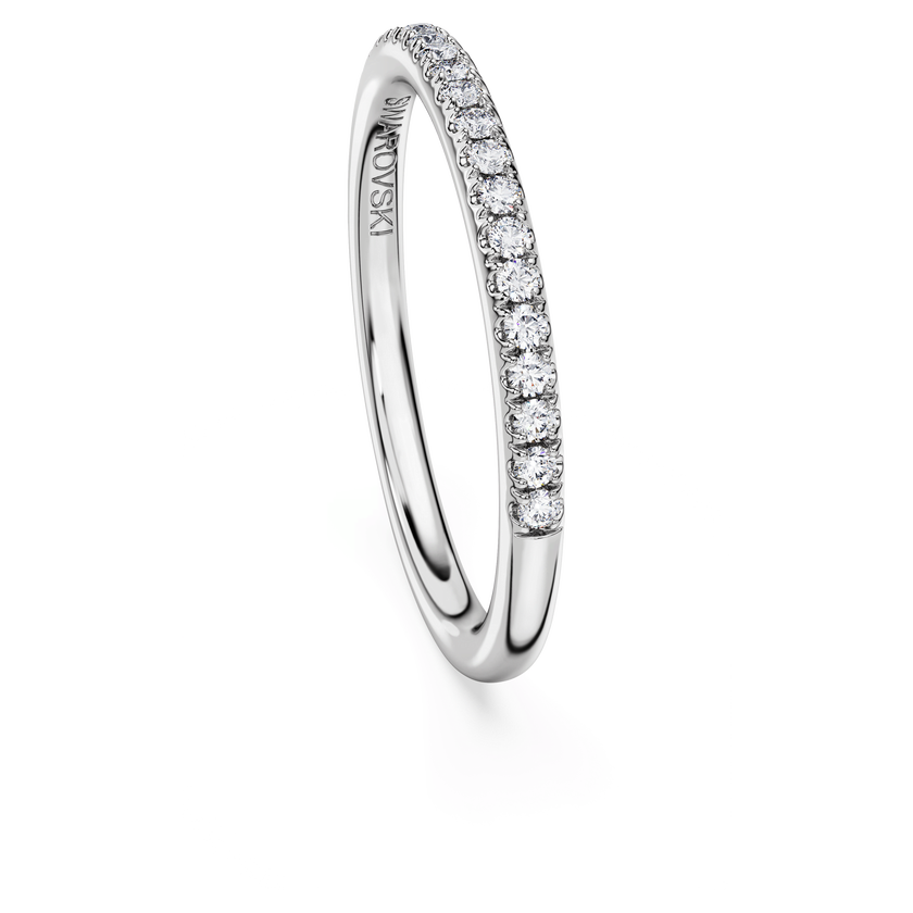 swarovski دبلة eternity، أحجار ألماس مُصنعة في المختبر بإجمالي 0 2 قيراط، فضة إسترليني