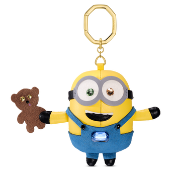 swarovski تعليقة حقيبة minions، ألوان متعددة، طلاء باللون الذهبي