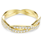 swarovski خاتم infinity، ترصيع بافيه، لون أبيض، لمسة نهائية من الذهب عيار 18 قيراط